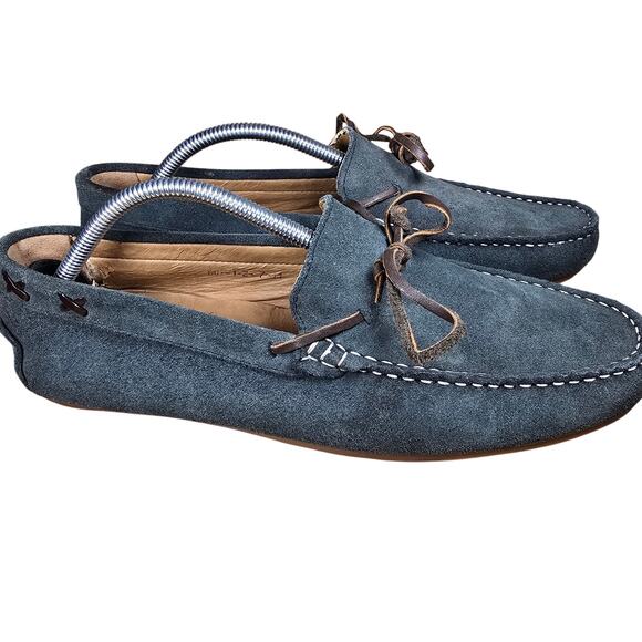 Massimo Dutti Shoes Mens Gray Driving Loafers Tie Slip On men's EU 44 US 10.5-11 - Picture 3 of 11